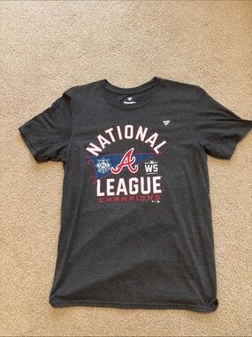 Fanatics Gray Atlanta Braves National League Champions Tee